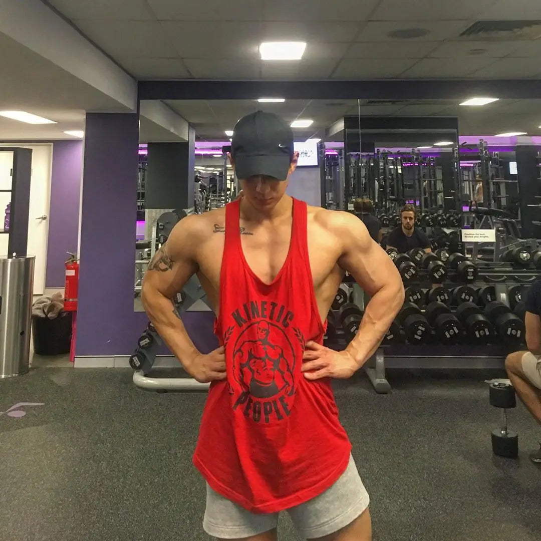 Men's Cotton Vest for Gym Sports Training and Leisure