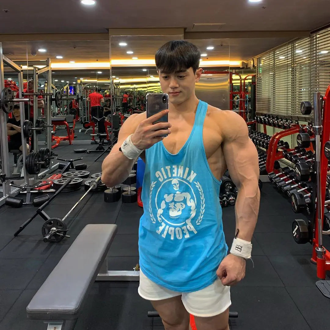 Men's Cotton Vest for Gym Sports Training and Leisure