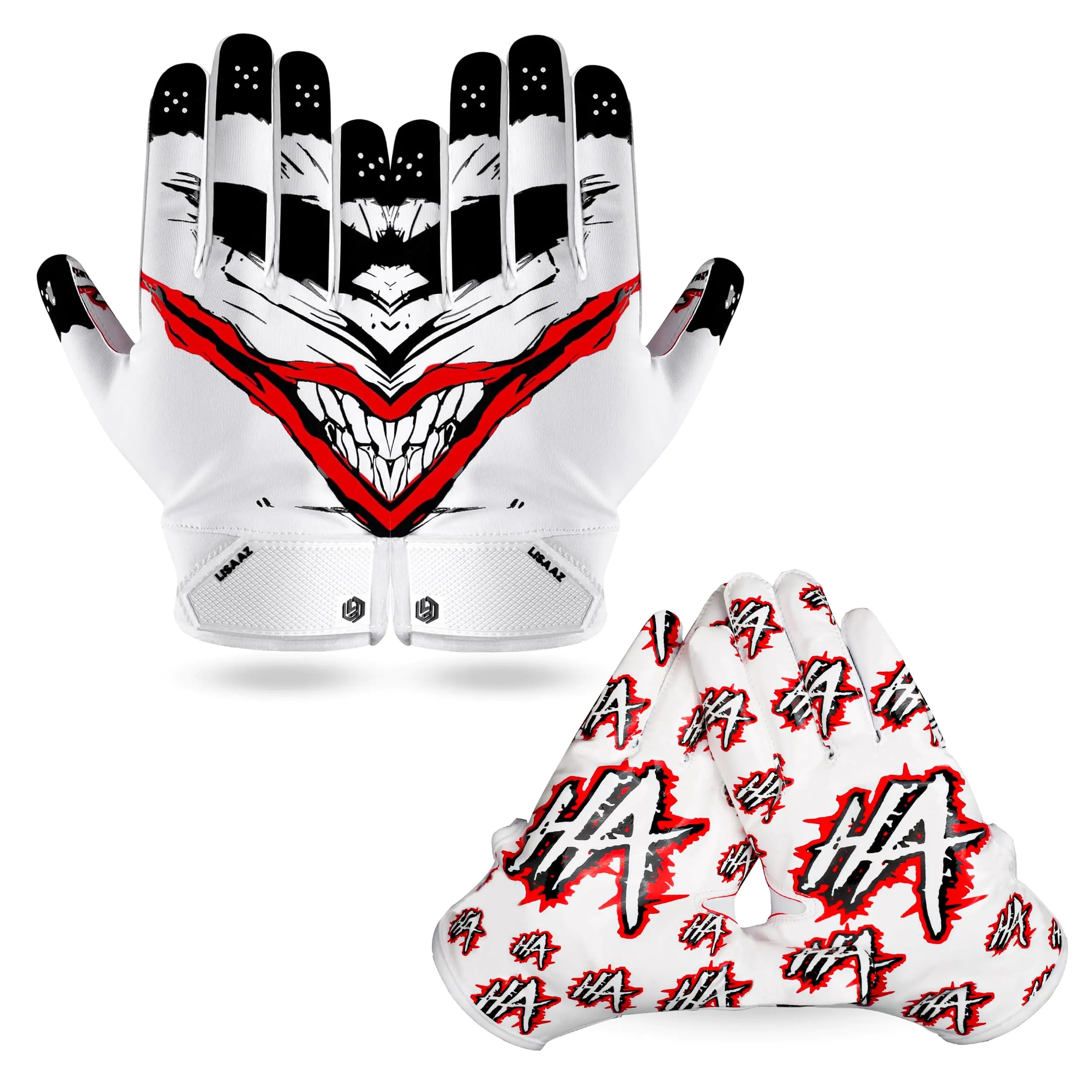LISAAZ Football Gloves Ball Feel Sensation Youth Football Gloves | Football Gloves Men|Football Gloves for Kids 8-12 Football Receiver Gloves in Adult/Football Gloves Youth Sizes