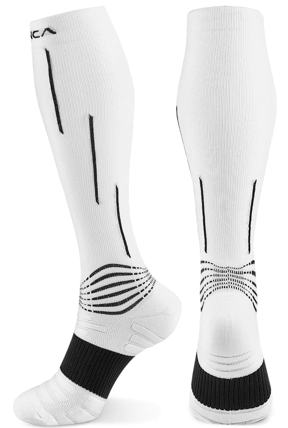 NEENCA Compression Socks Medical Athletic Calf Socks for Injury Recovery & Pain Relief Sports Protection—1 Pair 20-30 mmhg