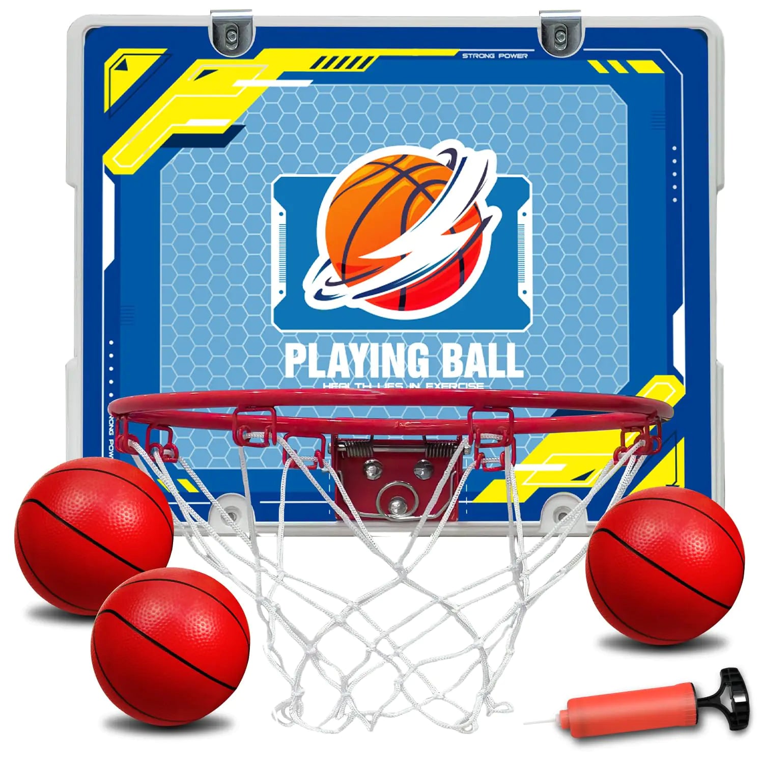 Indoor Basketball Hoop Mini Basketball Hoop Indoor Over The Door Basketball Hoop for Bedroom Office Kids Boys Mini Hoop Gifts Toys Basketball Hoop for Wall Mount Room Basketball Hoop Door Hanging