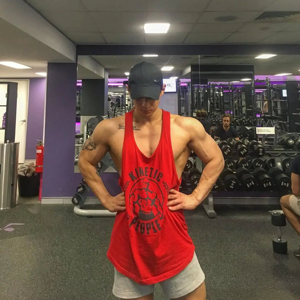 Men's Cotton Vest for Gym Sports Training and Leisure