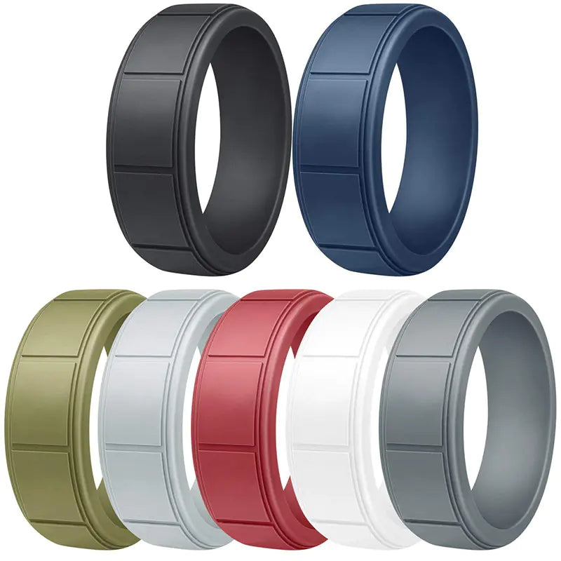 7-Color Silicone Rings - Trendy Sports Accessories